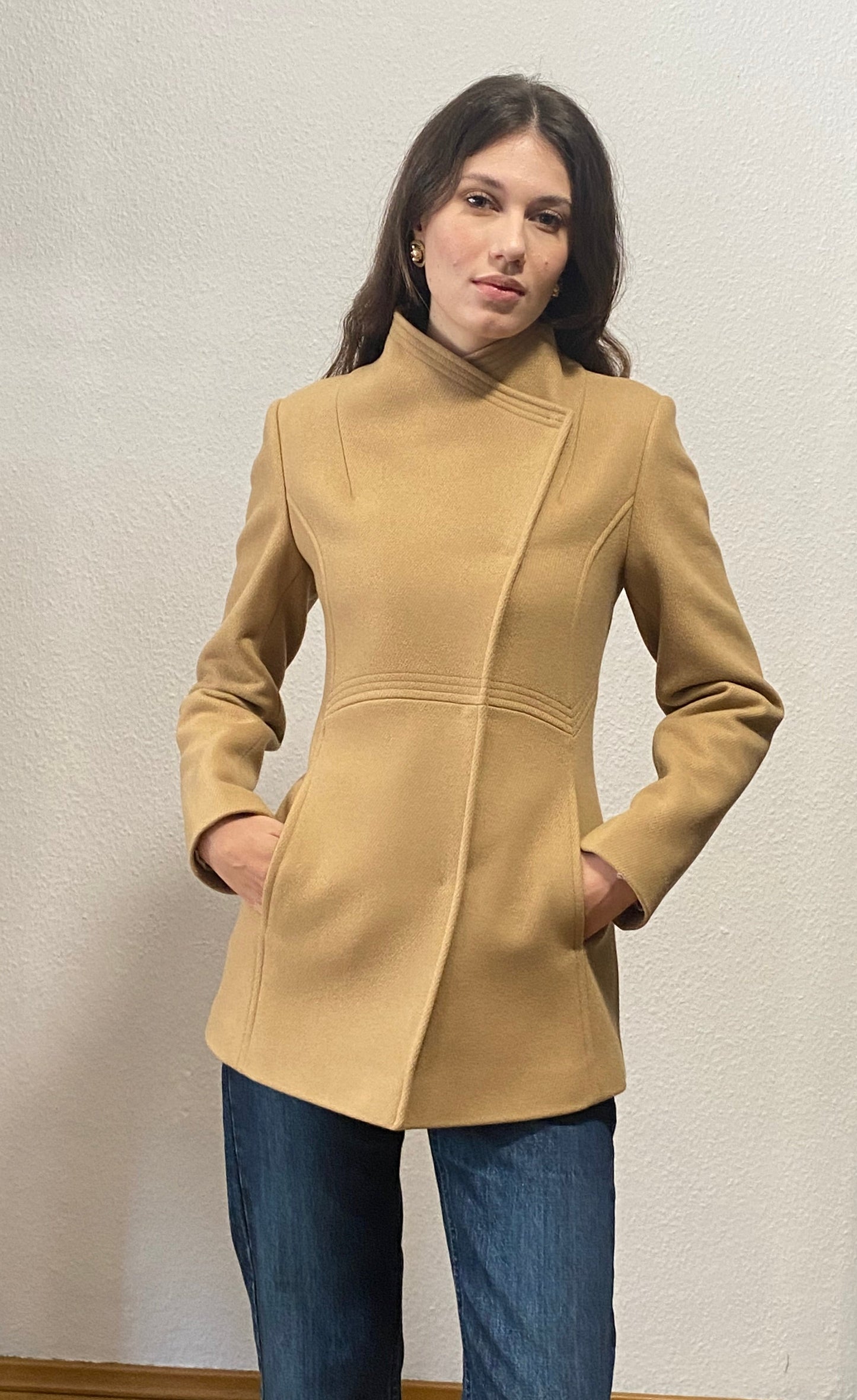 Jacheta scurta dama din stofa de lana Art. 338