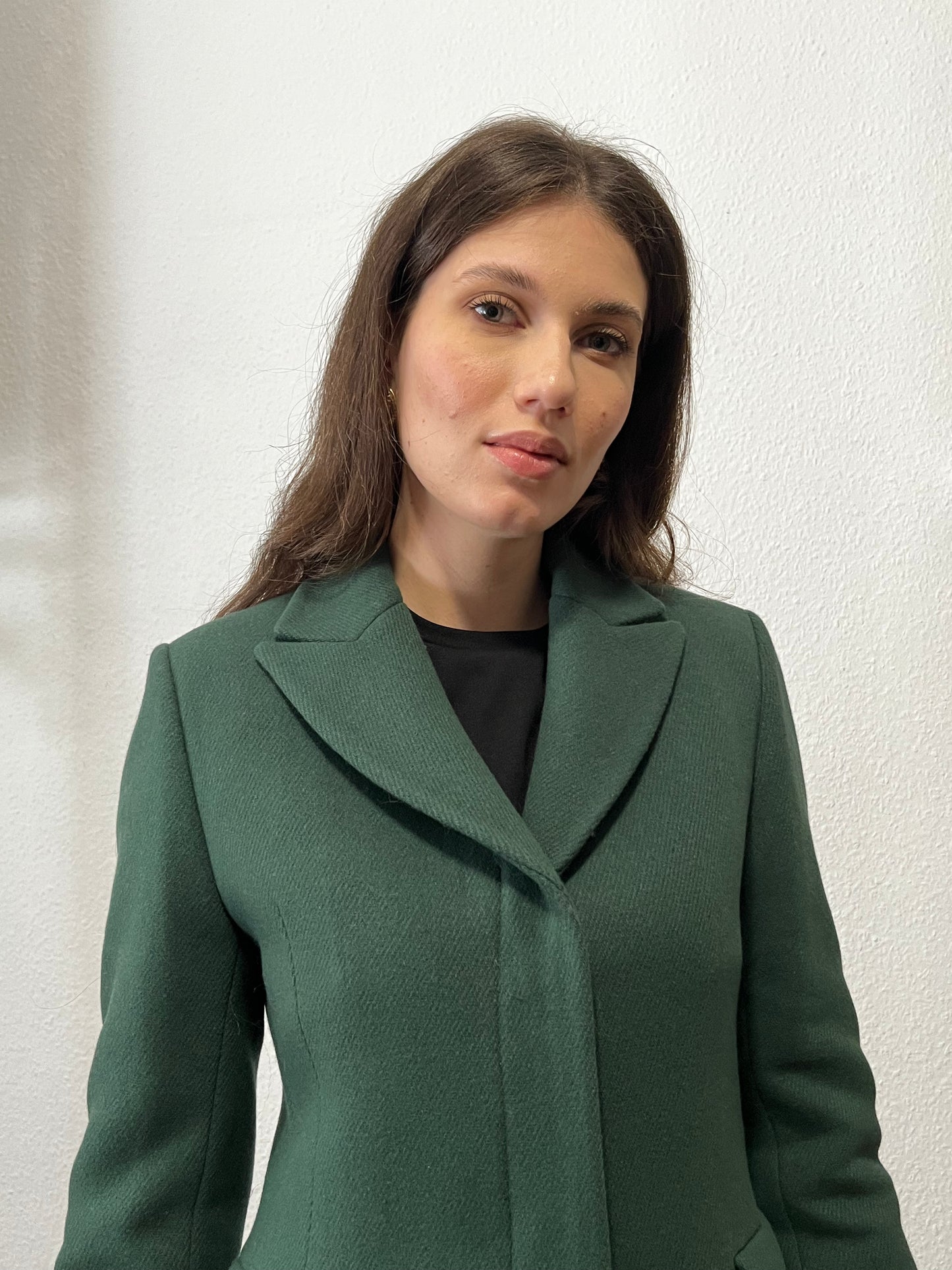 Palton din stofa de lana lung Art. 407